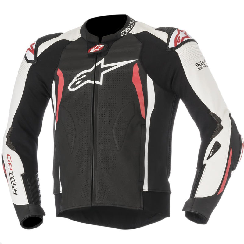 Alpinestars GP Tech V2 Leather Jacket Black/White/Red Black