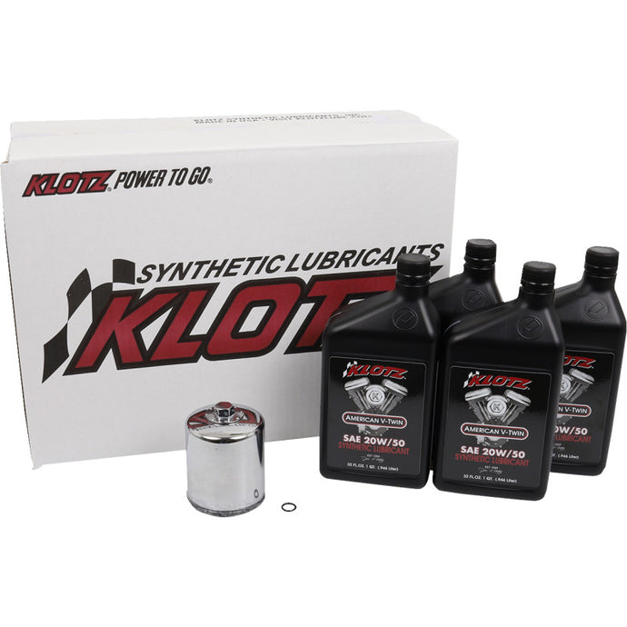 Klotz Oil KH-101 Basic Oil Change Kit - 20W/50 - 4qt.