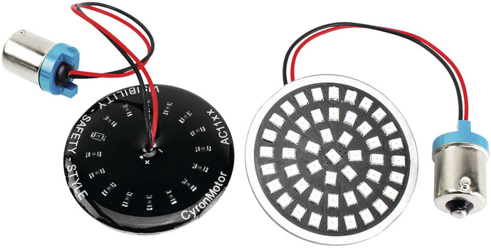 Cyron Lighting AC1156AR Wide View LED Turn Signal Inserts - Red, Single Circuit