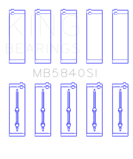 King Engine Bearings MB5840SI1.0 KING Main Bearings