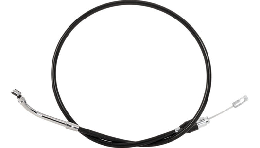 Drag Specialties 0652-3179 Quick Connect Braided Upper Clutch Cable - 46in. - Black/Chrome