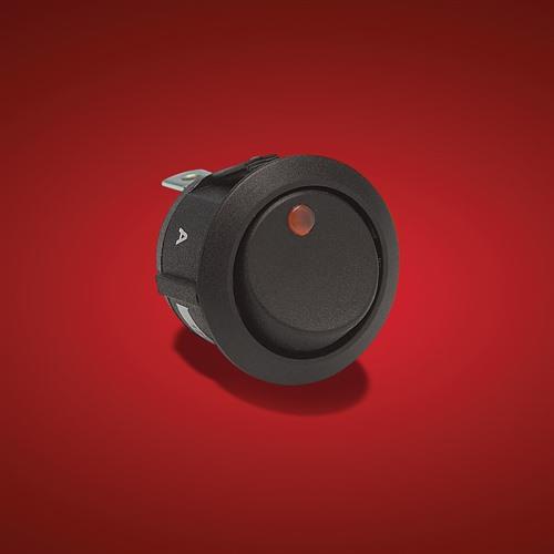 Show Chrome 16-28 Illuminated Round Switch - Amber