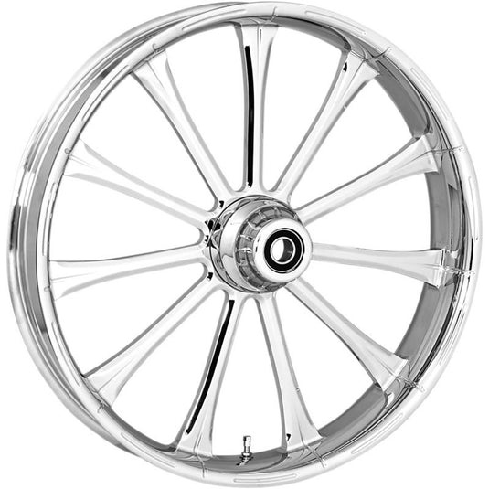 Rc Components 233759031A14122 Exile Forged Front Wheel Dual Disc - 23in. x 3.75in. - Chrome