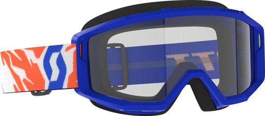 Scott Usa Primal Youth Goggles (One Size Fits Most, Blue / Clear Lens)