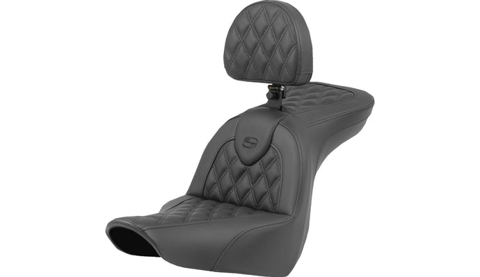 Saddlemen 818-29-182BR Roadsofa Seat - Lattice Stitch - with Backrest