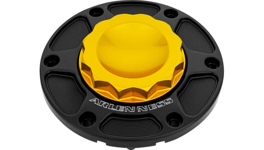 Arlen Ness 701-016 Gas Cap Assemblies - 12 Point - Gold Anodized