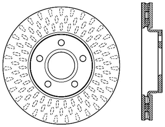 Stoptech 126.61100SL ST Slotted Sport Brake Rotors