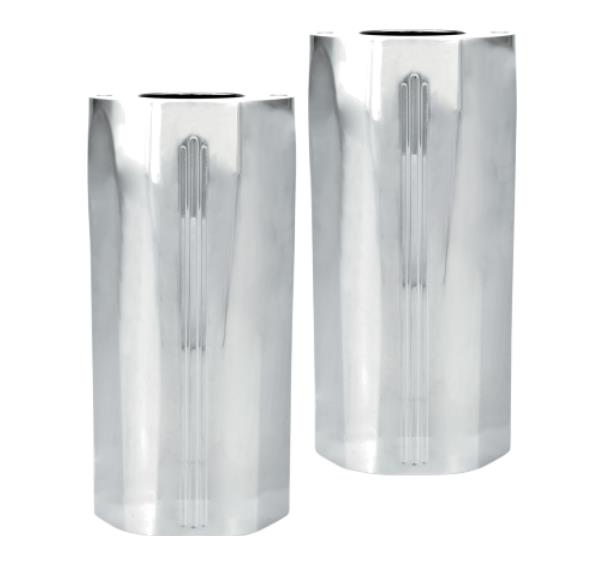 Performance Machine 0208-2102-CH Tech Fork Slider Covers - Chrome