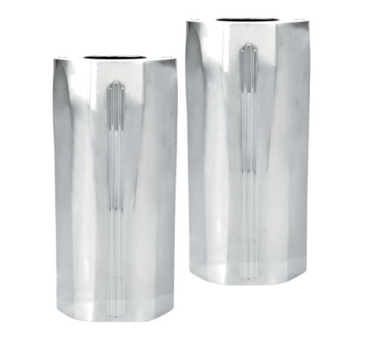 Performance Machine 0208-2102-CH Tech Fork Slider Covers - Chrome