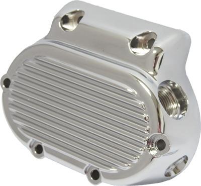 Harddrive 68-190 Transmission Side Cover - Finned - Chrome
