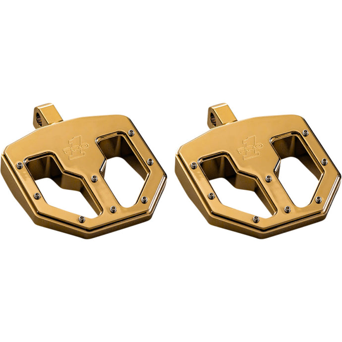 Pro-One Performance 500761TIN BMX V1 Billet Footpeg - Gold
