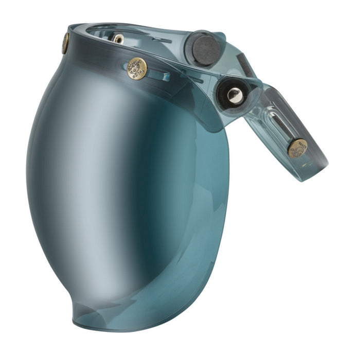 G-Max Universal 3-Snap Flip-Up Bubble Shield - Dark Smoke