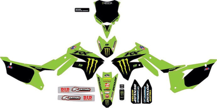 Dcor 20-20-652 2022 Monster Energy Kawasaki Complete Kit - Black
