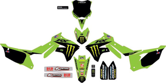Dcor 20-20-652 2022 Monster Energy Kawasaki Complete Kit - Black