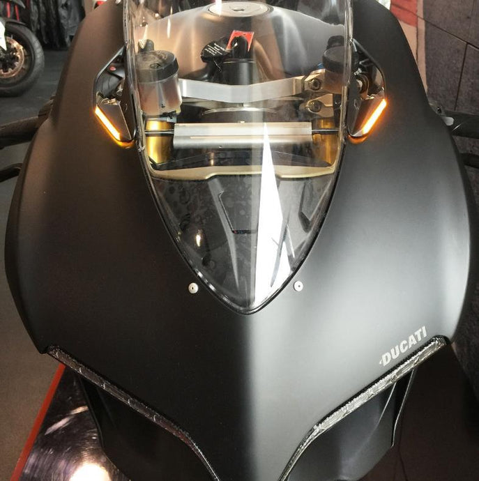 New Rage Cycles 939-FS Mirror Block Off Turn Signals