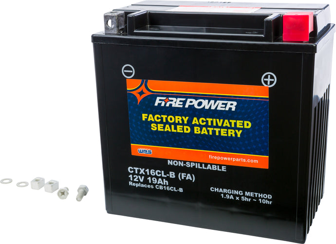 Fire Power CT16CL-B-BS(FA) Factory Activated Maintenance Free Sealed Battery