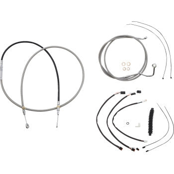 Magnum 589982 XR Stainless Dot Handlebar Installation Kit - 15in-17in. - Chrome Fittings