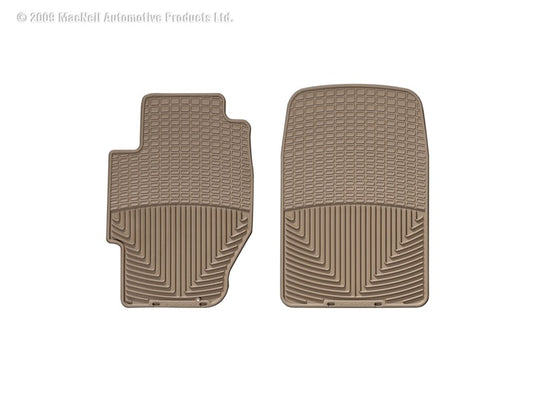 Weathertech W34TN WT Rubber Mats - Front - Tan