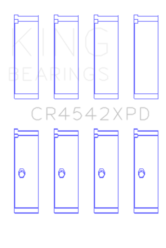 King Engine Bearings CR4542XPDSTDX KING Performance Rod Bearings