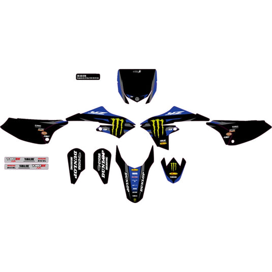 Dcor 20-50-074 Monster Energy Complete Graphics Kit - Black Background