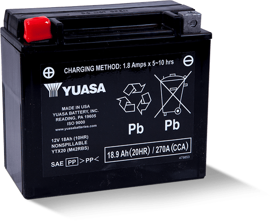 Yuasa Battery YUAM42RBS YSA Maintenance Free Battery