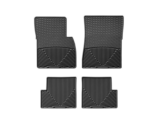 Weathertech W124-W125 WT Rubber Mats - Front - Blk
