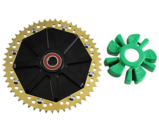 Alloy Art G2CC53-12 Cush Drive Chain Sprocket with Black Anodized Carrier - 53T - Gold
