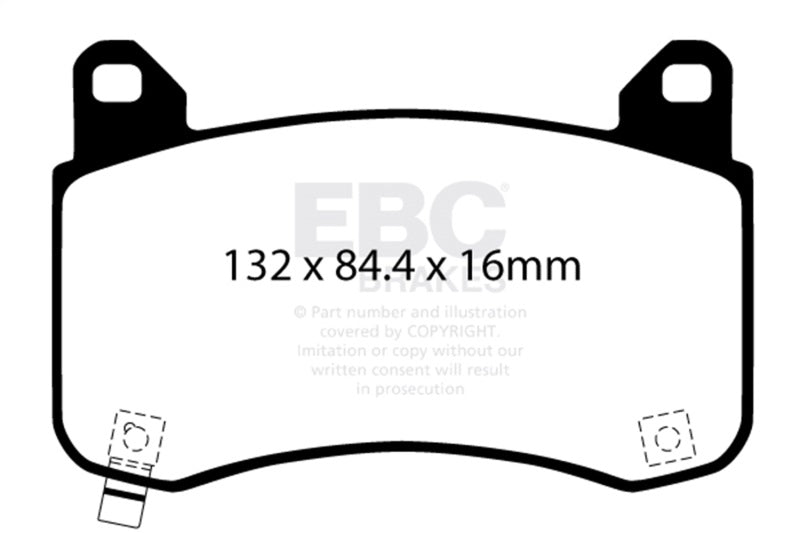 Load image into Gallery viewer, Ebc DP42418R EBC Yellowstuff Brake Pad Sets

