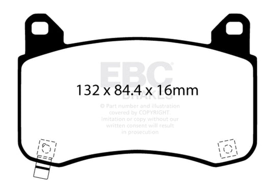 Ebc DP42418R EBC Yellowstuff Brake Pad Sets
