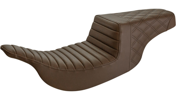 Saddlemen 897-07-176BR Step-Up Front TR/Rear LS Seat - Brown