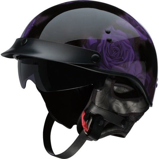 Z1r Vagrant NC Rose Helmet (X-Large, Black/Purple)