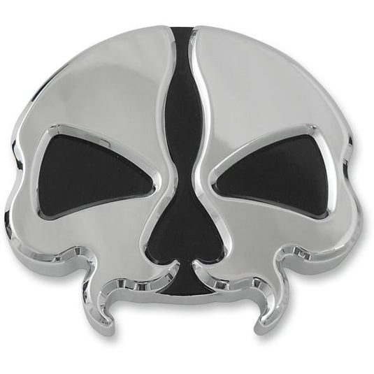 Drag Specialties 0703-0785 Split Skull Gas Cap - Vented - Chrome