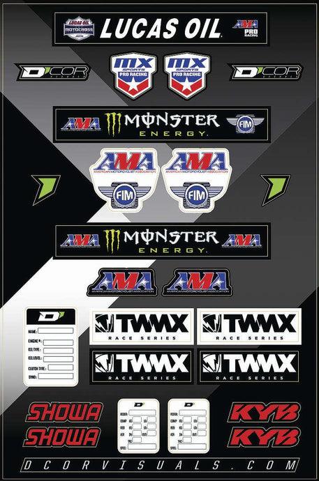 Dcor 40-90-116 Kids Decal Sheet - Factory Sticker