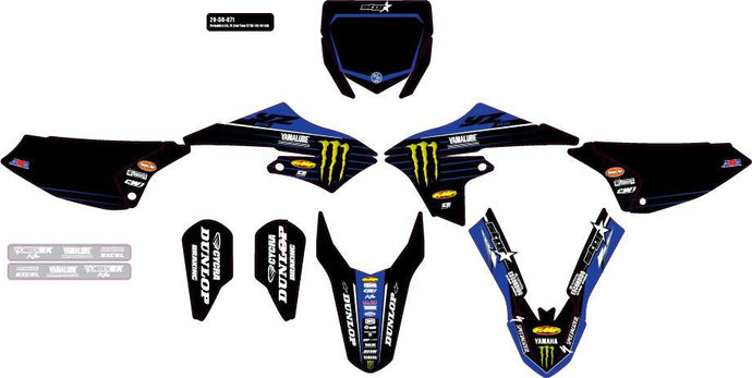 Dcor 20-50-402 2022 Star Racing Yamaha Complete Kit - Black