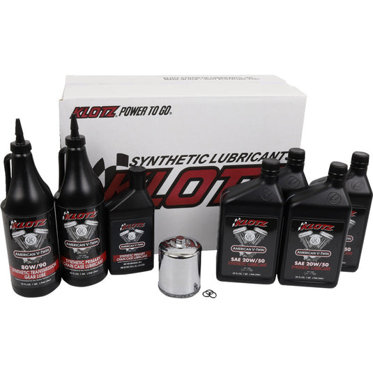 Klotz Oil KH-102 Premium Oil Change Kit - 20W/50 - 4qt.