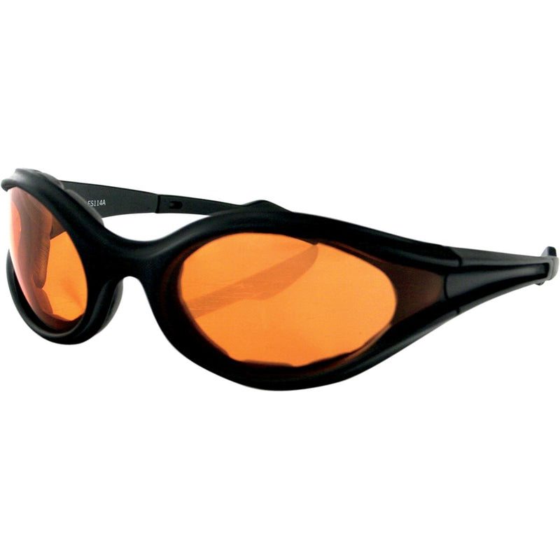 Bobster Eyewear Foamerz Sunglasses Amber Lens Black