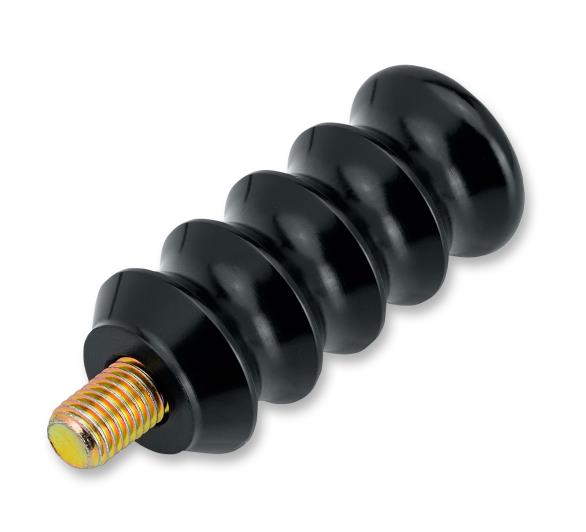 Joker Machine 08-63-1B Adjustable Ribbed Shift Pegs - 2in. Long - Black Anodized