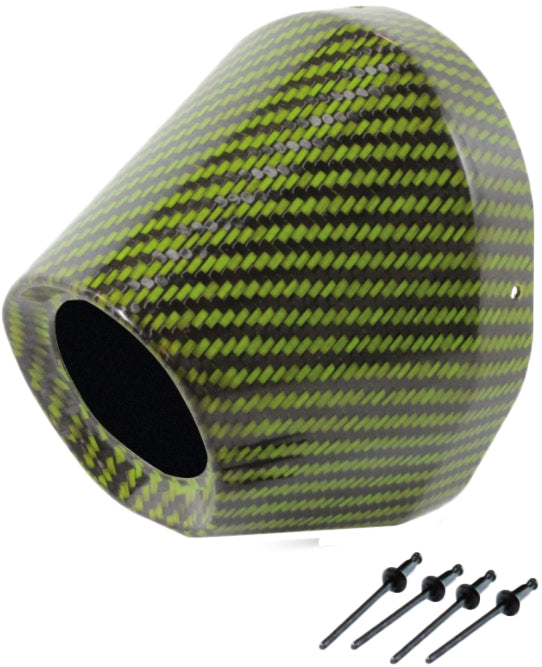 Pro Circuit PC4022-0009 4.5in. Carbon End Cap - 1 3/4 I.D. - }Green Carbon