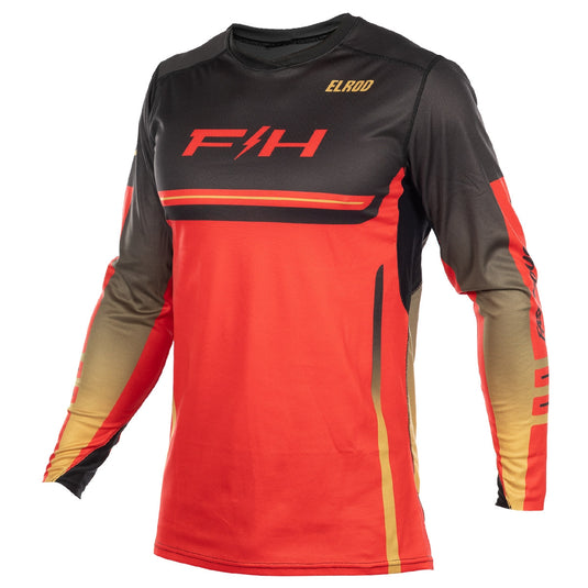 Fasthouse Elrod React Jersey (Small, Red/Black)
