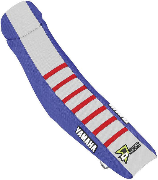 Dcor 30-50-476 Factory Reinforced Seat Cover - Blue/White/Red Ribs