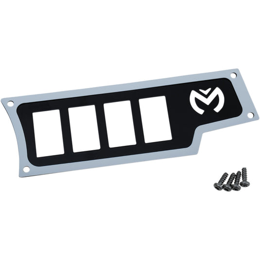Moose Utility 100-4351-PU Small 4 Switch Dash Plate - Right - White