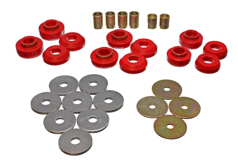 Load image into Gallery viewer, Energy Suspension 3.4129R ES Body Mounts - Red
