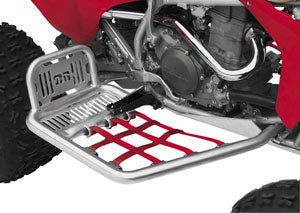Dg Performance 602-2115 Fat Series Alloy Nerf Bars - Silver Bar - Red Web