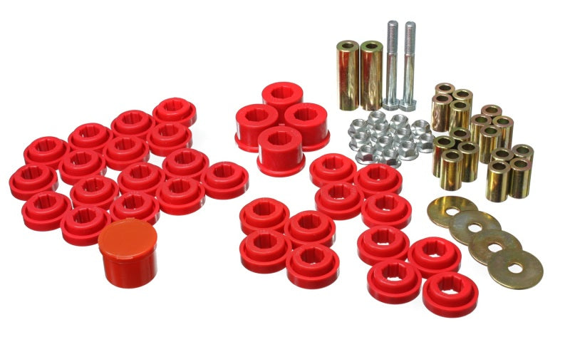 Load image into Gallery viewer, Energy Suspension 5.3141R ES Cntrl Arm Bushings - Red
