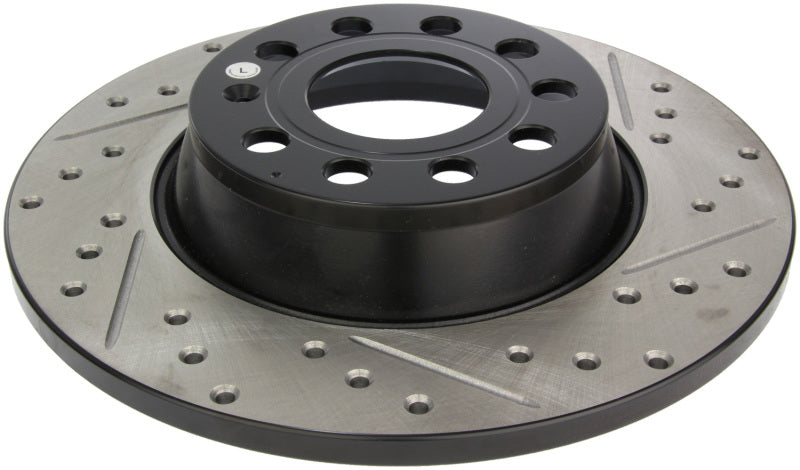Load image into Gallery viewer, Stoptech 127.33099L ST Slot &amp; Drill Brake Rotors
