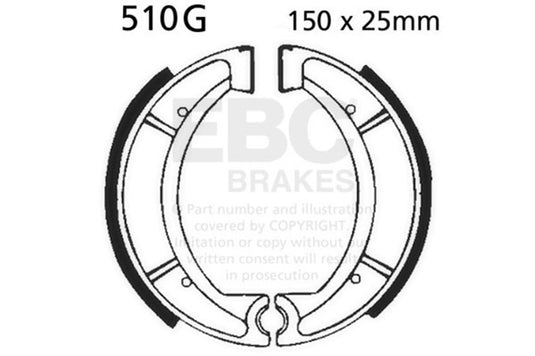 Ebc Powersports 510G EBC HH Sintered Brake Pads