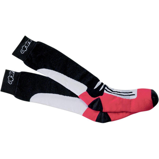 Alpinestars Road Racing Summer Socks (Lg-XL, Red/White)