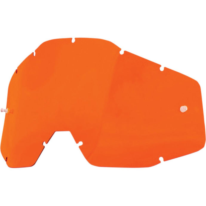 100% Dual Anti-Fog Lens for Racecraft/Accuri Goggles - Orange