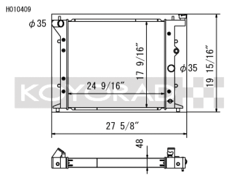 Load image into Gallery viewer, Koyo H010409 KOY Racing Radiators
