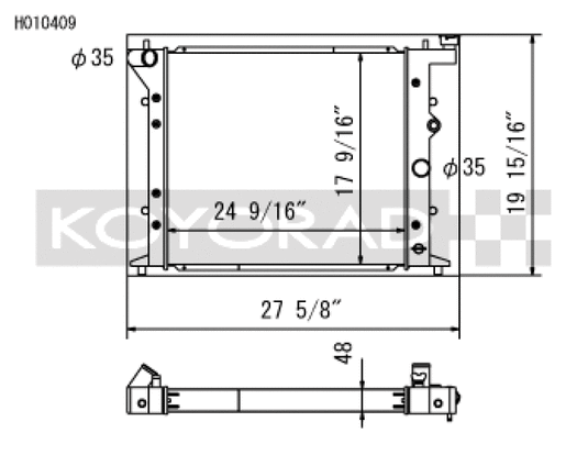 Koyo H010409 KOY Racing Radiators